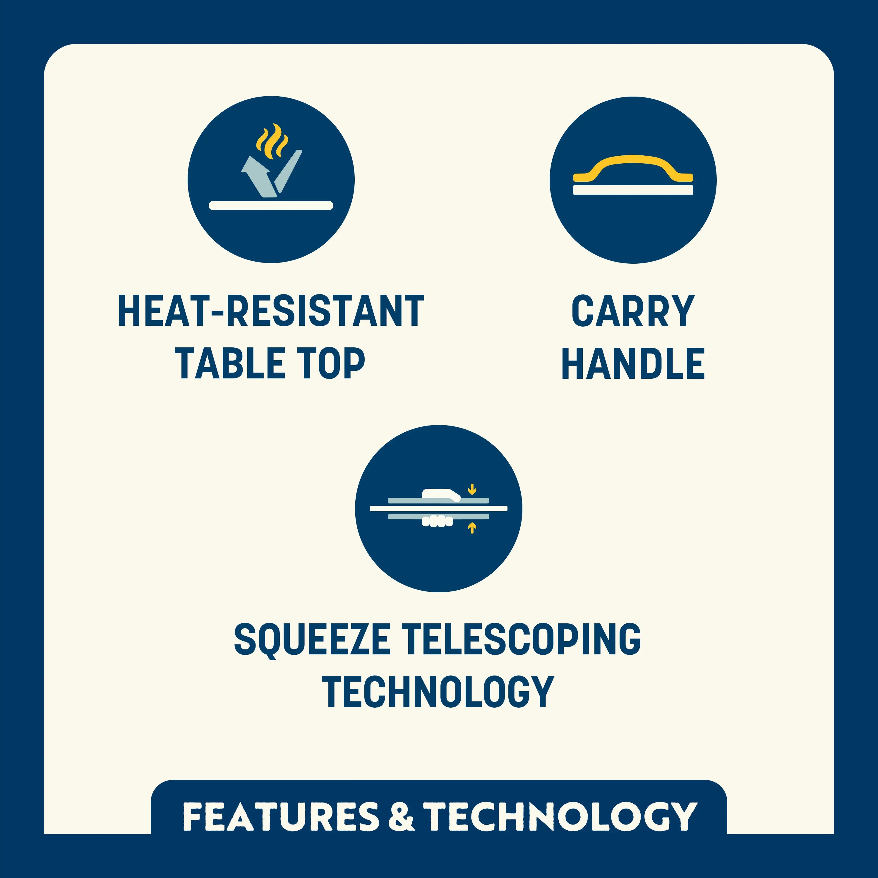 Heat-Resistant Compact Camp Table 20 - Choice 513 - Portable Camping Table with Heat-Resistant Countertop Detail