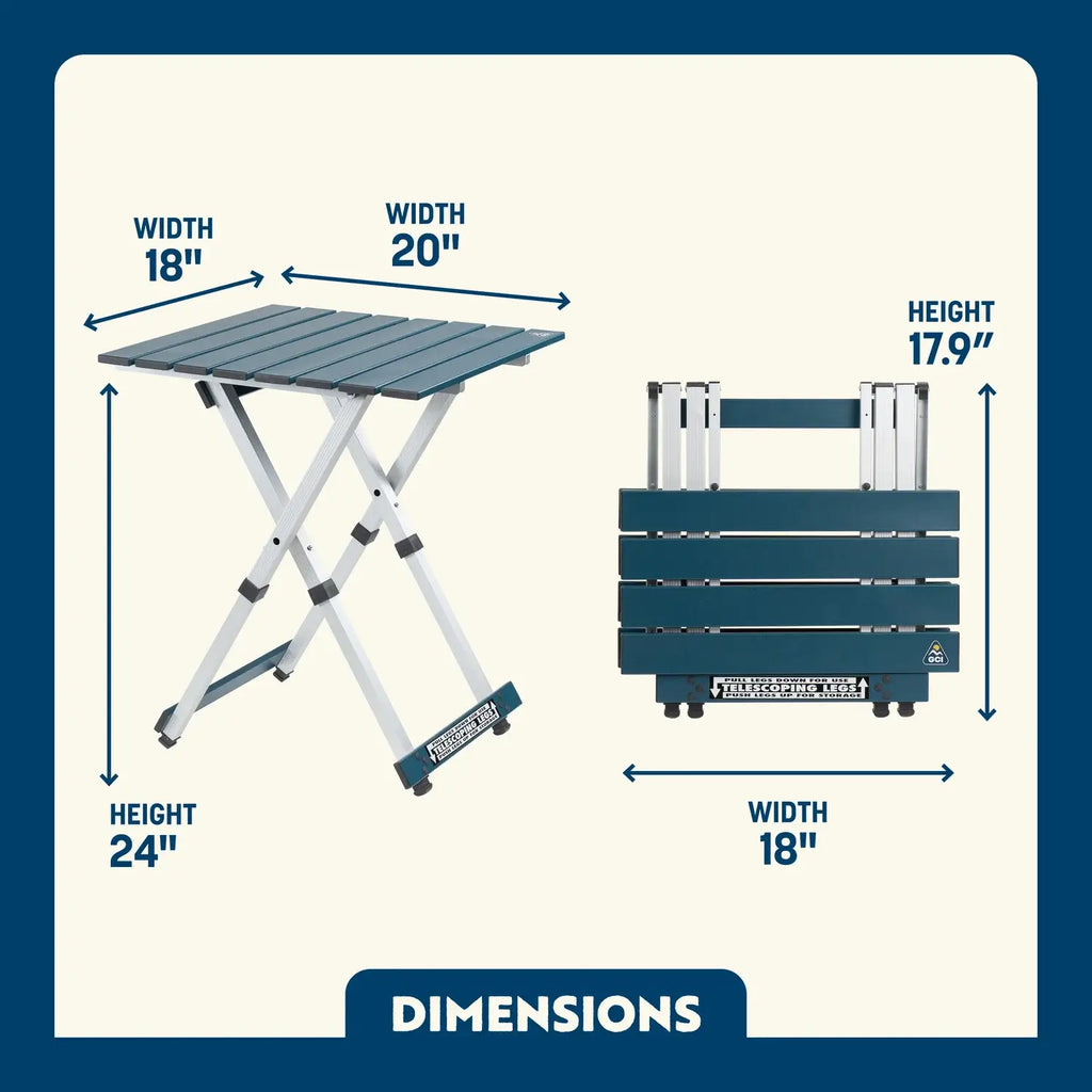 Heat-Resistant Compact Camp Table 20 - Choice 513 - Portable Camping Table with Heat-Resistant Countertop Detail