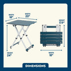 Heat-Resistant Compact Camp Table 20 - Choice 513 - Portable Camping Table with Heat-Resistant Countertop Detail