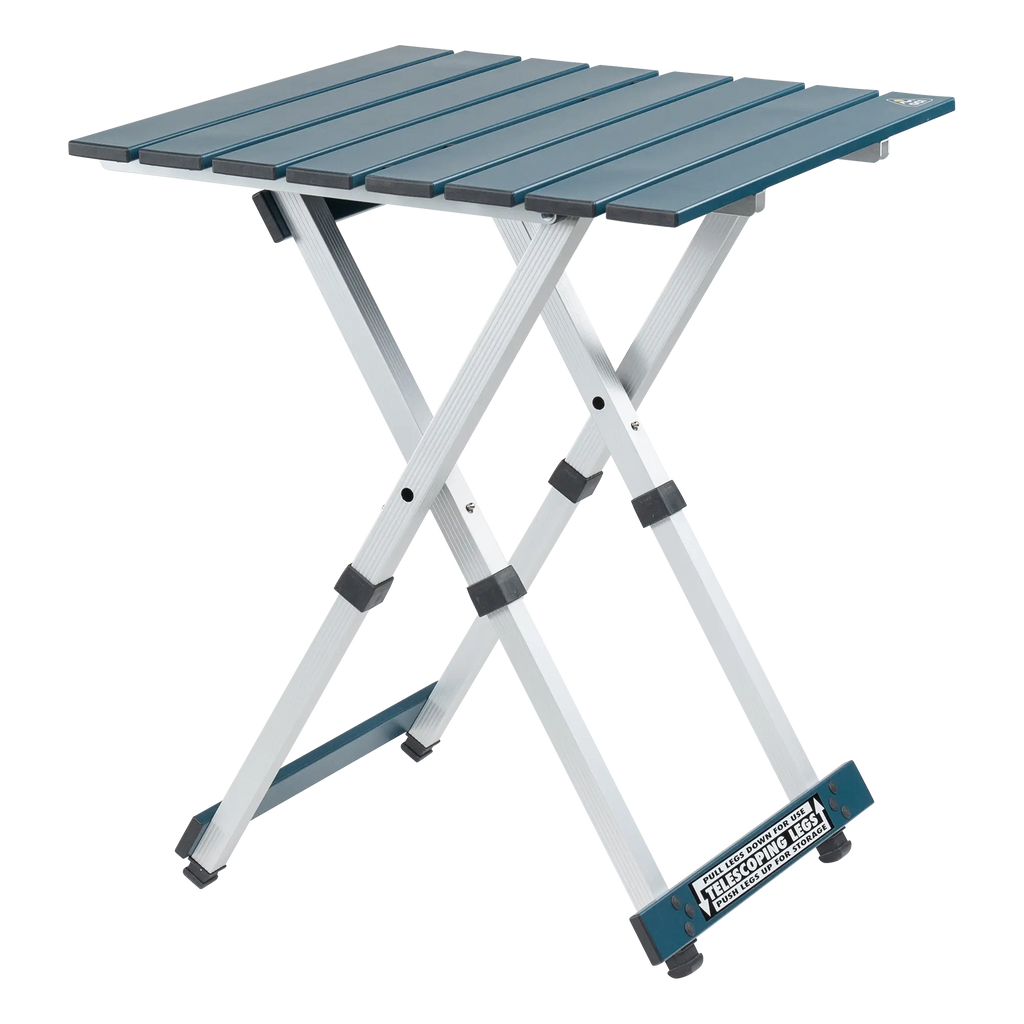 Heat-Resistant Compact Camp Table 20 - Choice 513 - Portable Camping Table with Heat-Resistant Countertop - Teal