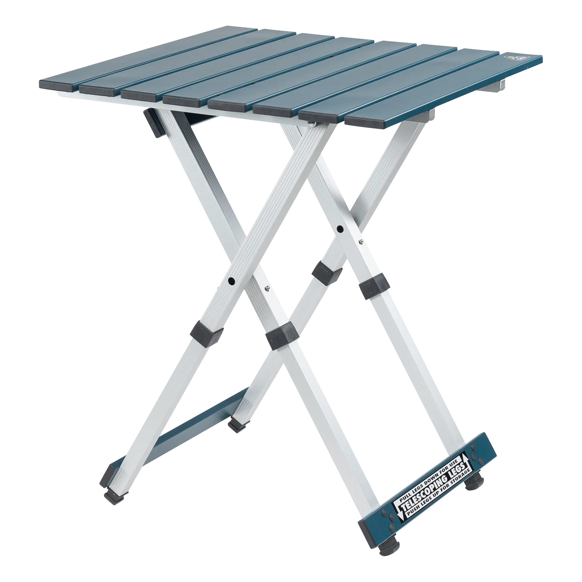 Heat-Resistant Compact Camp Table 20 - Choice 513 - Portable Camping Table with Heat-Resistant Countertop - Teal