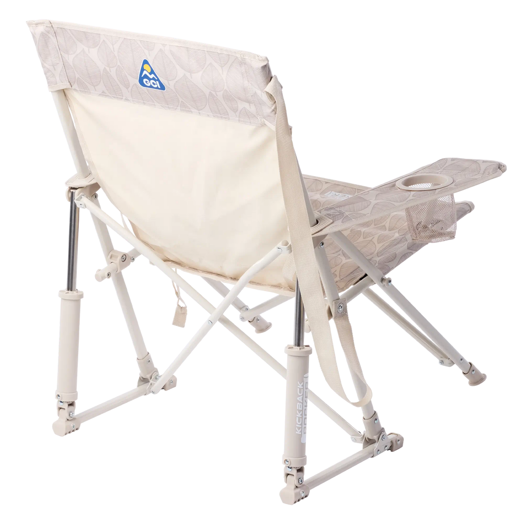 Luxury Camp Kickback Rocker - Choice 345 - Heavy-Duty Kickback Rocker with Beverage Holder Detail