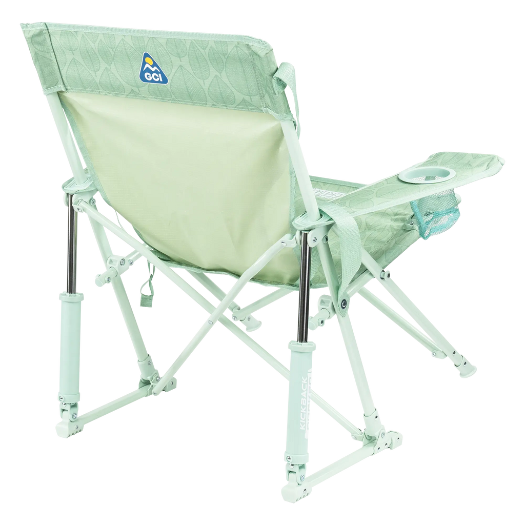 Luxury Camp Kickback Rocker - Choice 345 - Heavy-Duty Kickback Rocker with Beverage Holder Detail