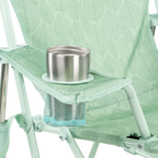 Luxury Camp Kickback Rocker - Choice 345 - Heavy-Duty Kickback Rocker with Beverage Holder Detail