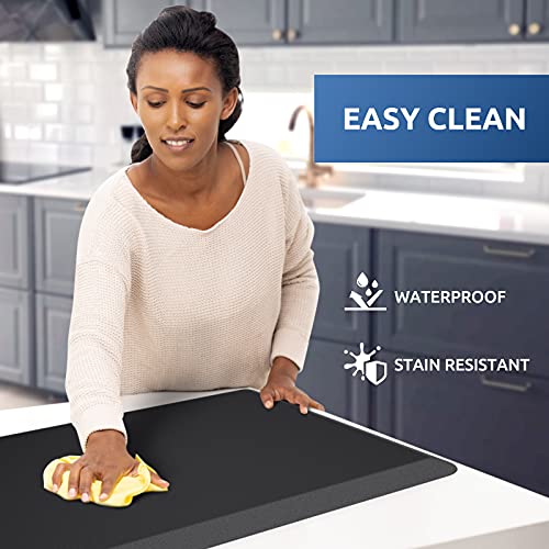 KitchenClouds Kitchen Mat Cushioned Anti Fatigue Rug 17.3"x28" Set