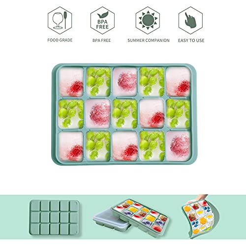 refined Ice Cube Trays Set of 2, hassle-free Kit