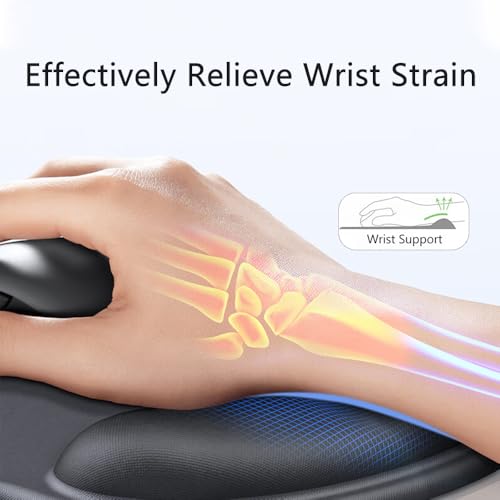 Ergonomic Mouse Pad with Wrist Rest, Gel Wrist Support