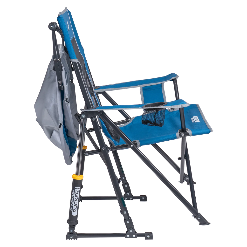 Premium All-Weather SunShade Rocker - Choice 550 - Patented Spring-Action Rocking Chair for Camping Detail