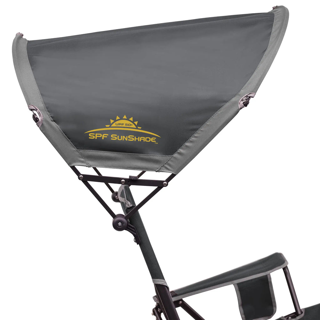 Premium All-Weather SunShade Rocker - Choice 550 - Patented Spring-Action Rocking Chair for Camping Detail