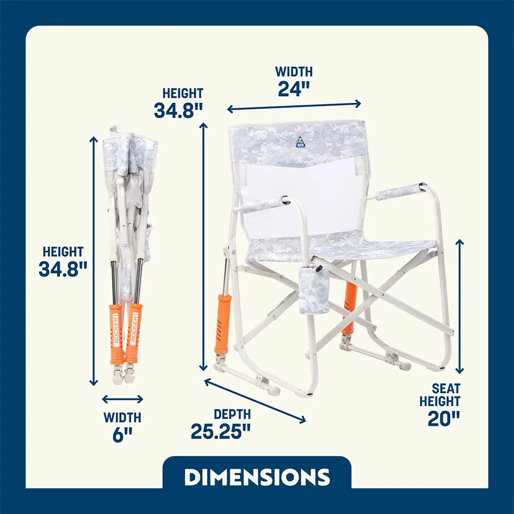 Smooth Motion Freestyle Rocker Elite - Choice 460 - Heavy-Duty Kickback Rocker with Beverage Holder Detail