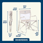 Smooth Motion Freestyle Rocker Elite - Choice 460 - Heavy-Duty Kickback Rocker with Beverage Holder Detail