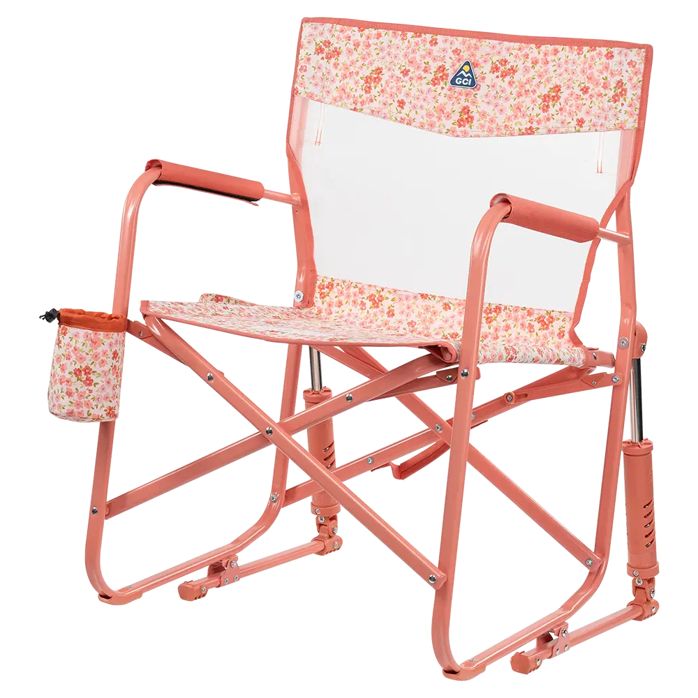 Smooth Motion Freestyle Rocker Elite - Choice 460 - Heavy-Duty Kickback Rocker with Beverage Holder Detail