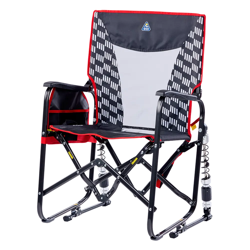Heavy-Duty Freestyle Adjustable Rocker - Choice 573 - Patented Spring-Action Rocking Chair for Camping Detail