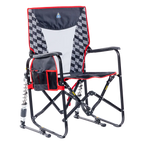 Heavy-Duty Freestyle Adjustable Rocker - Choice 573 - Patented Spring-Action Rocking Chair for Camping - Charcoal Racing