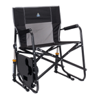 Smooth Motion Freestyle Rocker XL with Side Table - Choice 836 - Heavy-Duty Kickback Rocker with Beverage Holder Detail