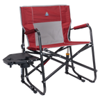 Smooth Motion Freestyle Rocker XL with Side Table - Choice 836 - Heavy-Duty Kickback Rocker with Beverage Holder - Cinnamon