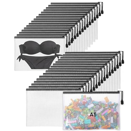 Minimalist Jetec 32 Pcs Mesh Zipper Bags Toy Essentials