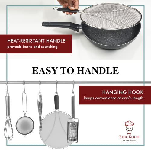 Smart Home Splatter Screen for Frying Pan - 13 Inch Stainless Collection