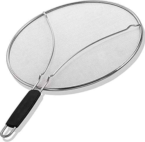 Smart Home Splatter Screen for Frying Pan - 13 Inch Stainless Collection