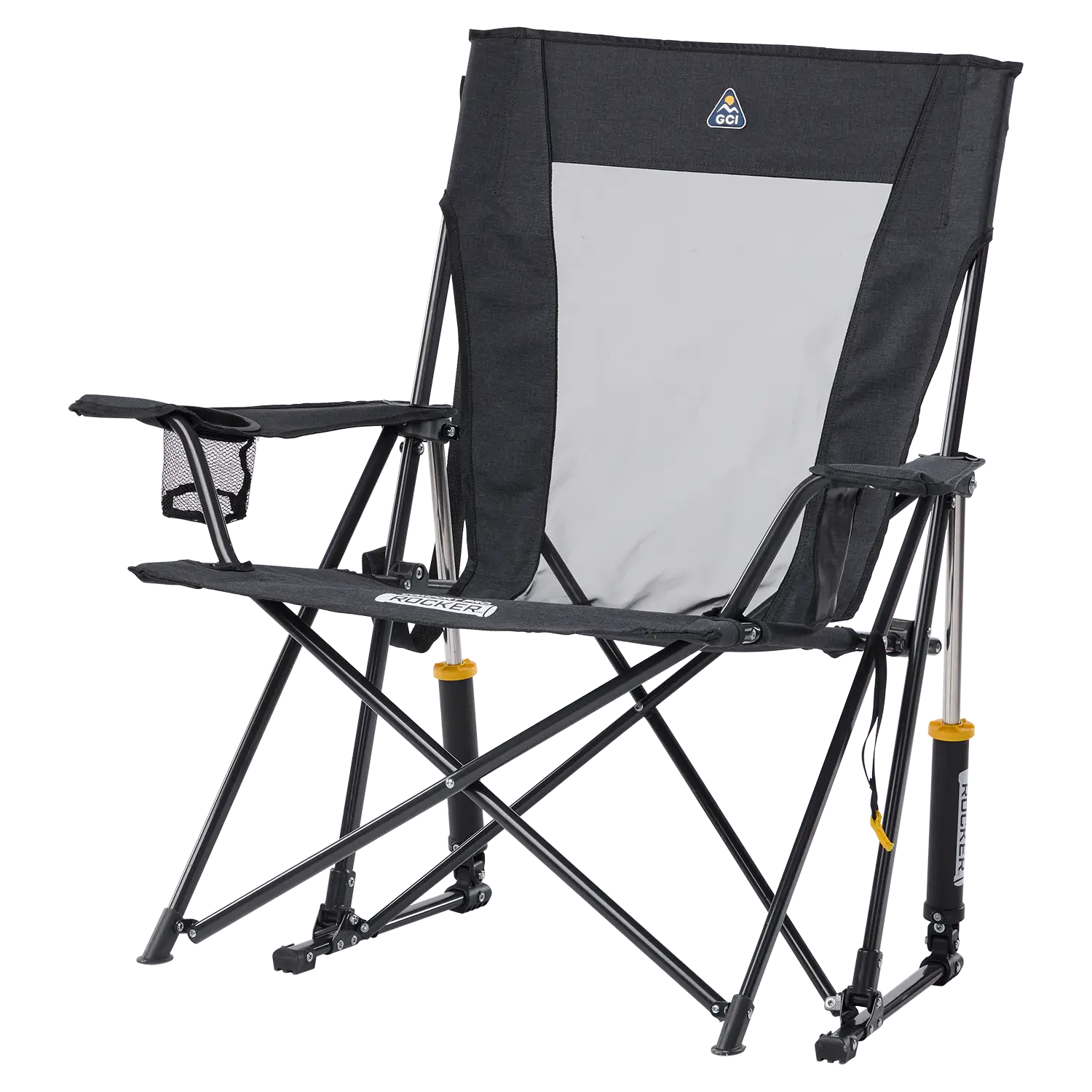 Patented Spring-Action Comfort Pro Rocker XL - Choice 107 - Heavy-Duty Kickback Rocker with Beverage Holder Detail