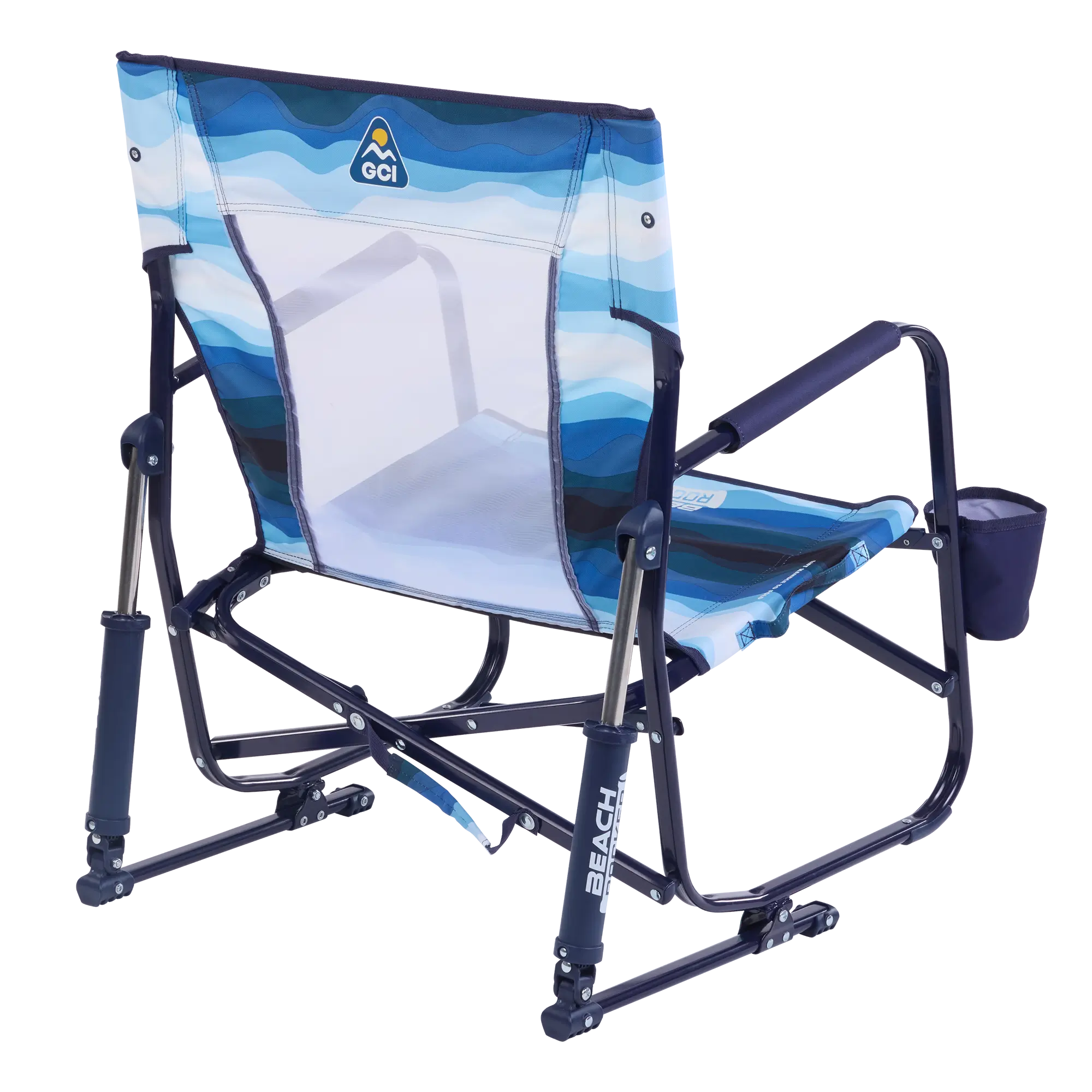 Patented Spring-Action Beach Rocker - Choice 712 - Freestyle Rocker Portable Outdoor Folding Chair Detail