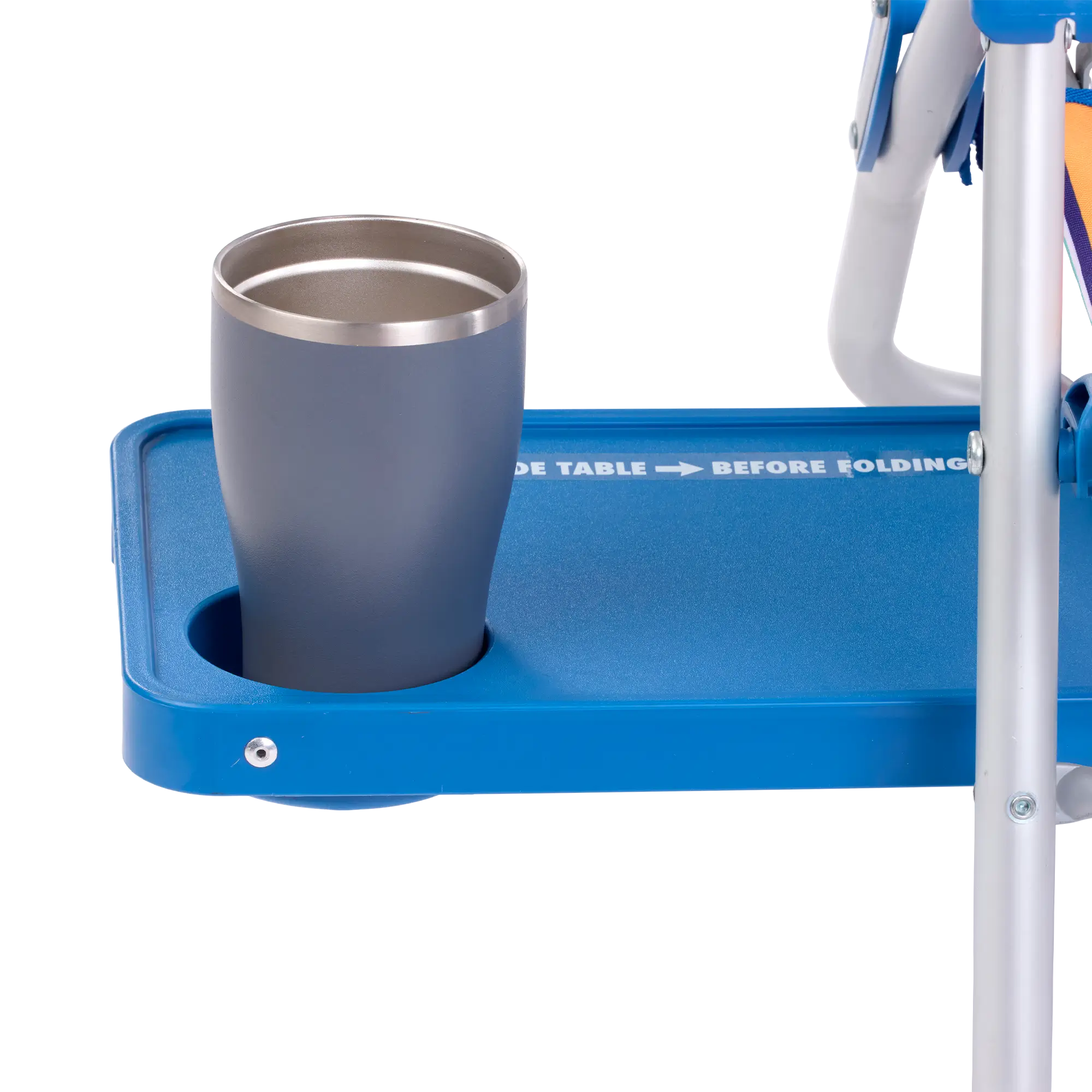 Sand-Friendly Big Surf with Slide Table - Choice 334 - Multi-Position Outdoor Beach Chair with Pillow Detail