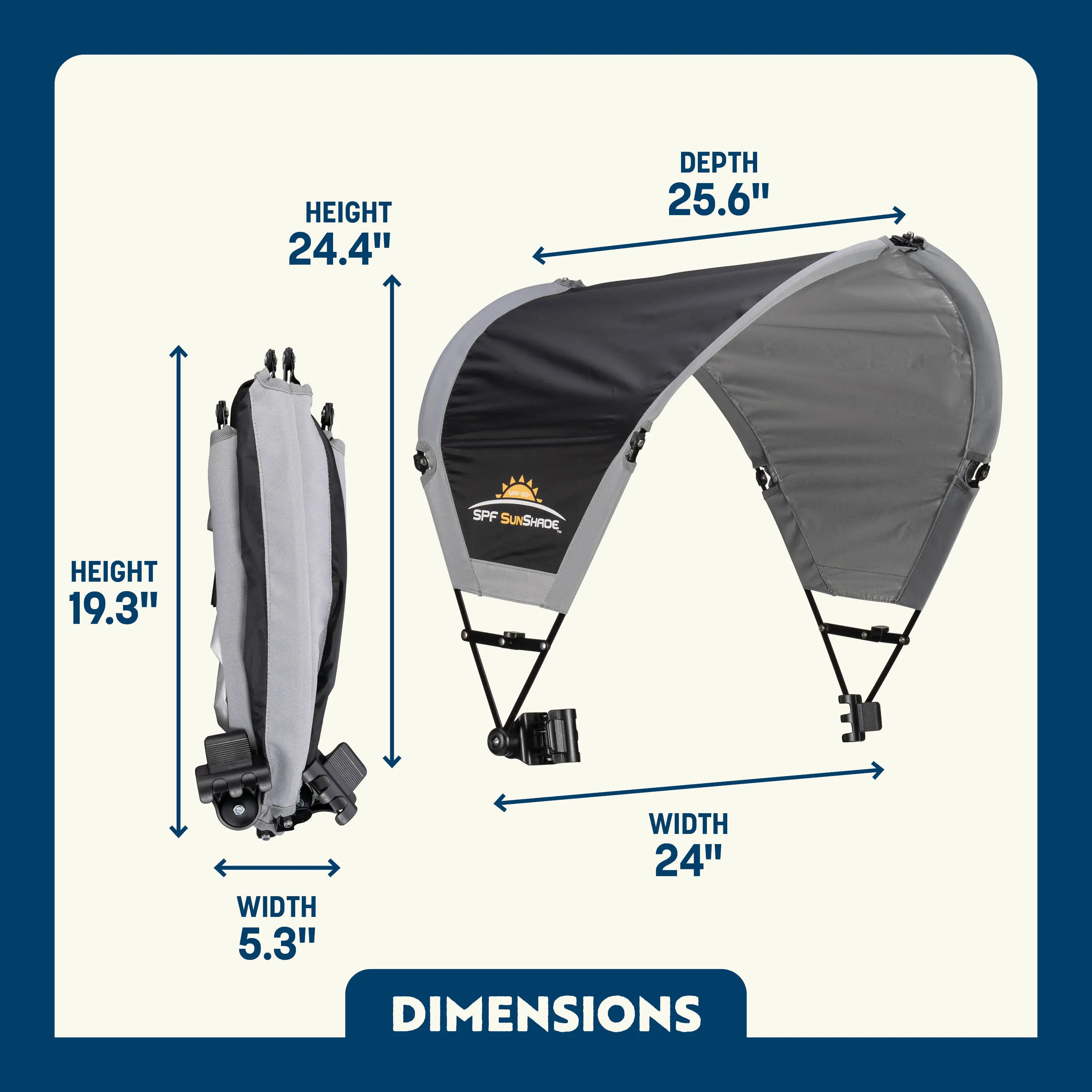 Portable Canopy SunShade Accessory - Choice 361 - Instant Sunshade Umbrella for Tailgating Detail