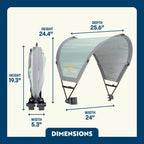Portable Canopy SunShade Accessory - Choice 361 - Instant Sunshade Umbrella for Tailgating Detail