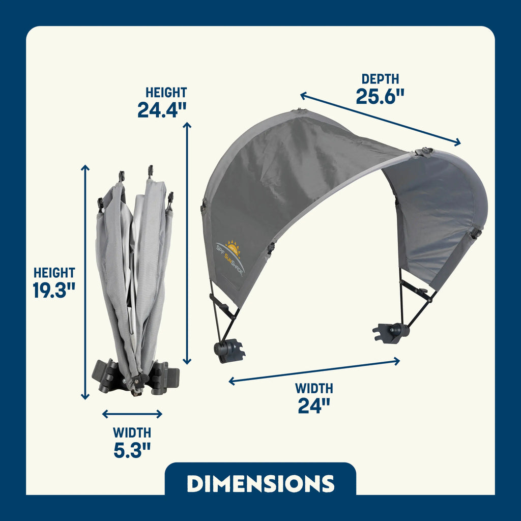 Portable Canopy SunShade Accessory - Choice 361 - Instant Sunshade Umbrella for Tailgating Detail