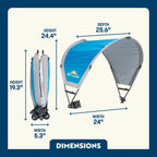 Portable Canopy SunShade Accessory - Choice 361 - Instant Sunshade Umbrella for Tailgating Detail