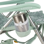 Low-Profile Backpack Beach Chair - Choice 709 - Rust-Resistant Aluminum Sand-Friendly Lounge Chair Detail