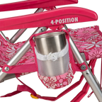 Low-Profile Backpack Beach Chair - Choice 709 - Rust-Resistant Aluminum Sand-Friendly Lounge Chair Detail
