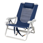 Low-Profile Backpack Beach Chair - Choice 709 - Rust-Resistant Aluminum Sand-Friendly Lounge Chair Detail