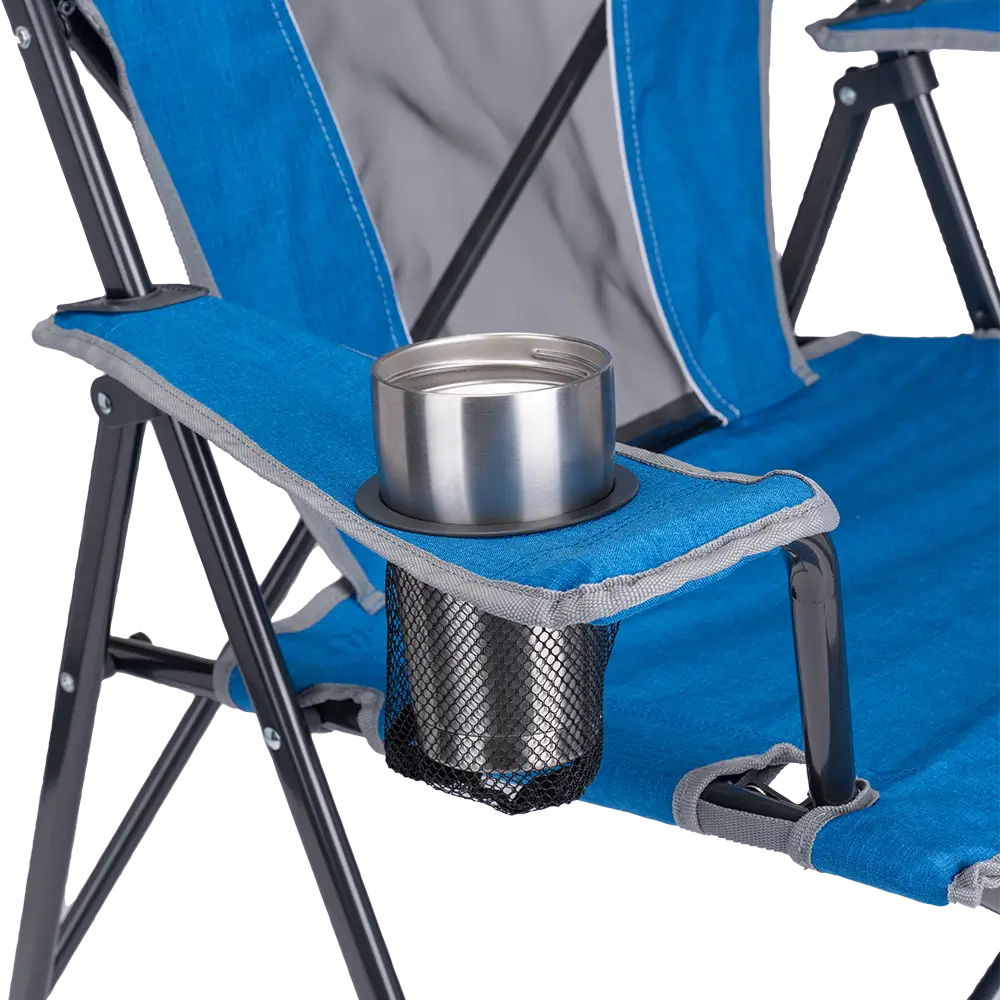 Ultra-Compact Comfort Quad Chair - Choice 989 - Premium Slim-Fold Compact Chair with Messenger Bag Detail