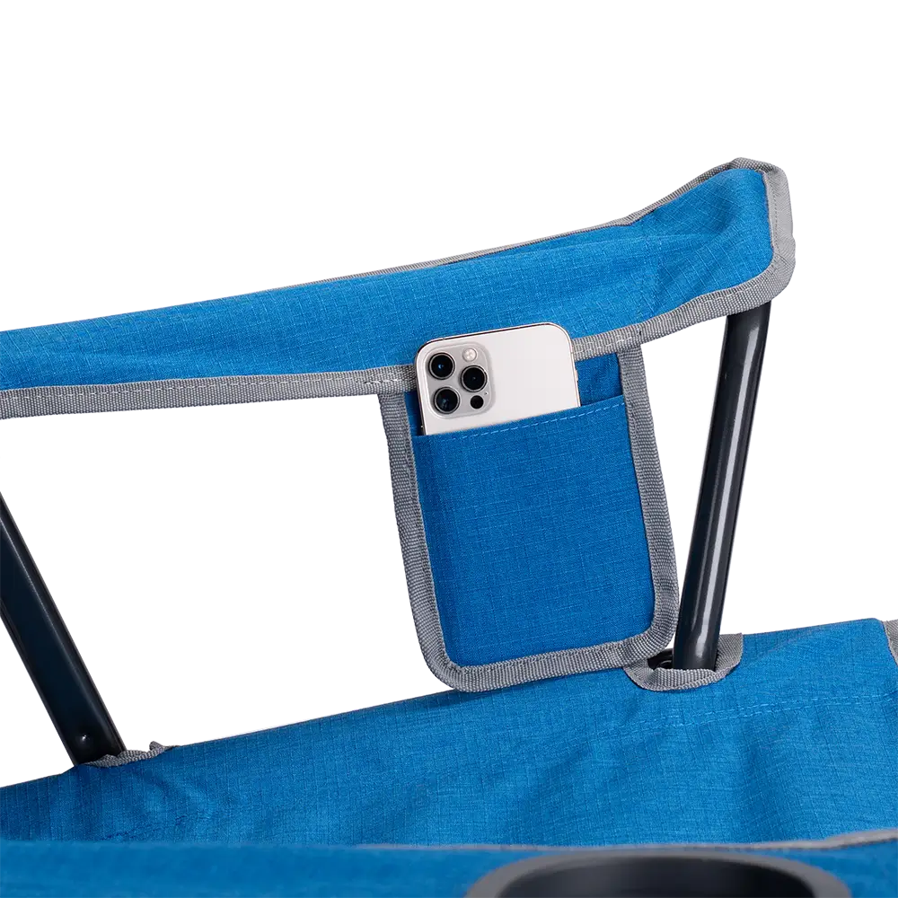 Ultra-Compact Comfort Quad Chair - Choice 989 - Premium Slim-Fold Compact Chair with Messenger Bag Detail