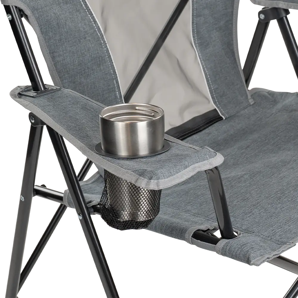 Ultra-Compact Comfort Quad Chair - Choice 989 - Premium Slim-Fold Compact Chair with Messenger Bag Detail