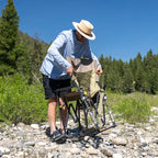 Heavy-Duty Freestyle Adjustable Rocker - Choice 573 - Patented Spring-Action Rocking Chair for Camping Detail