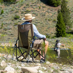 Heavy-Duty Freestyle Adjustable Rocker - Choice 573 - Patented Spring-Action Rocking Chair for Camping Detail