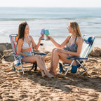 Low-Profile Backpack Beach Chair - Choice 709 - Rust-Resistant Aluminum Sand-Friendly Lounge Chair Detail