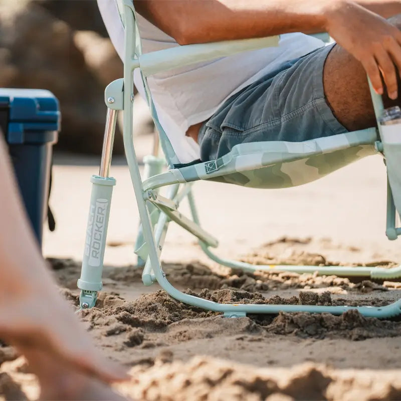 Patented Spring-Action Beach Rocker - Choice 712 - Freestyle Rocker Portable Outdoor Folding Chair Detail
