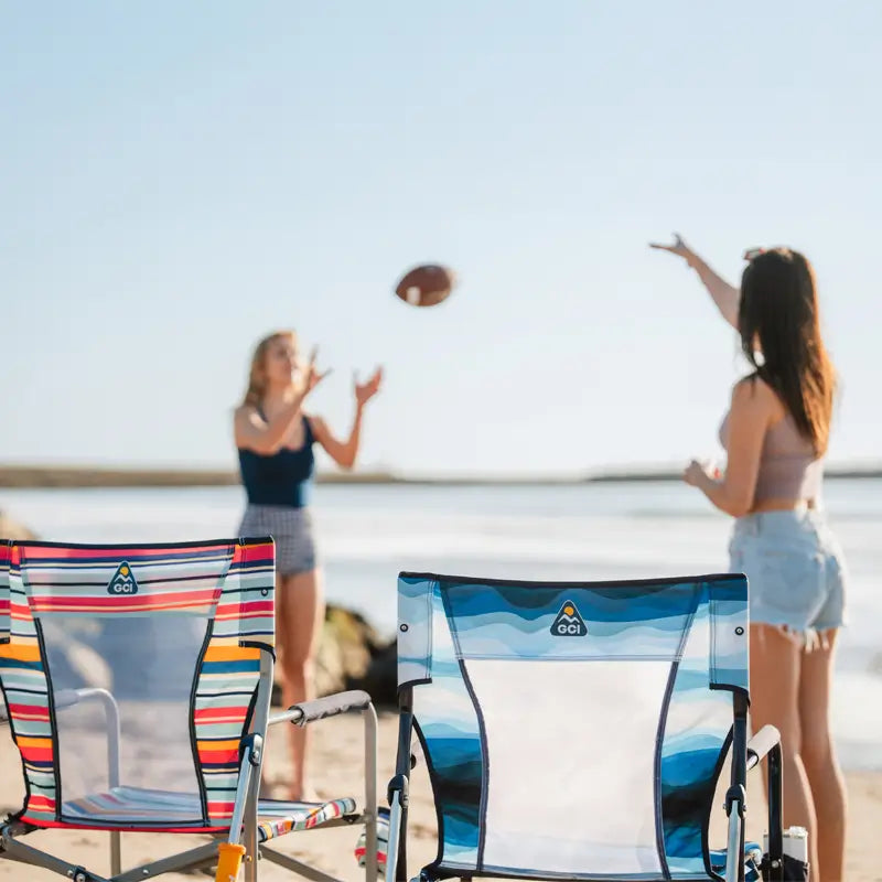 Patented Spring-Action Beach Rocker - Choice 712 - Freestyle Rocker Portable Outdoor Folding Chair Detail