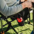 Smooth Motion BreezeRocker - Choice 504 - Heavy-Duty Kickback Rocker with Beverage Holder Detail