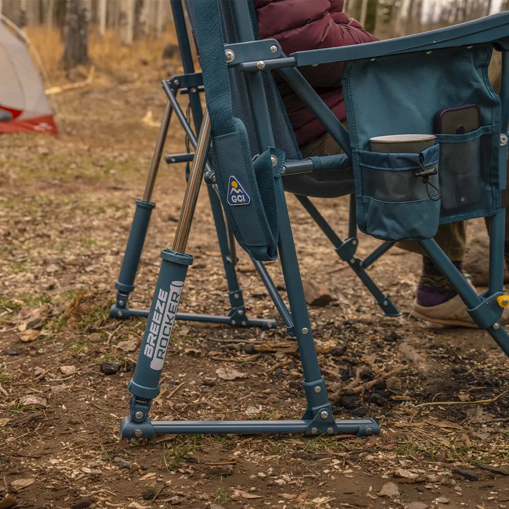 Smooth Motion BreezeRocker - Choice 504 - Heavy-Duty Kickback Rocker with Beverage Holder Detail