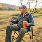 Ultra-Compact Comfort Quad Chair - Choice 989 - Premium Slim-Fold Compact Chair with Messenger Bag Detail