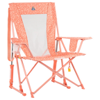 Premium All-Weather Comfort Pro Rocker - Choice 375 - RoadTrip Rocker Smooth Motion Camp Chair - Coral Garden