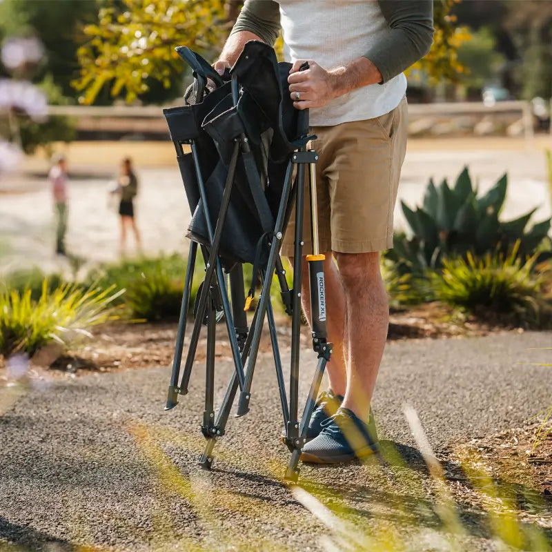 Patented Spring-Action Comfort Pro Rocker XL - Choice 107 - Heavy-Duty Kickback Rocker with Beverage Holder Detail