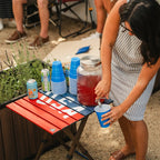 Slim-Fold Compact Camp Table 20 - USA Anniversary Deluxe - Choice 757 - Master Outdoor Kitchen Station for Tailgating & BBQ Detail
