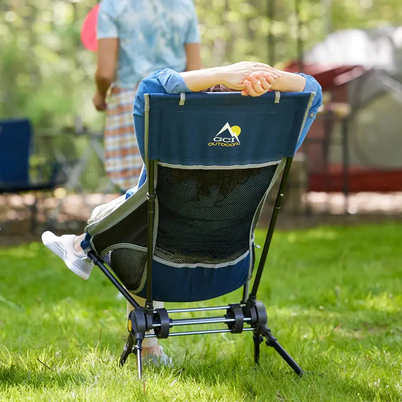 Patented Spring-Action ComPack Rocker - Choice 980 - Freestyle Rocker Portable Outdoor Folding Chair Detail