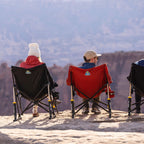 Luxury Camp Puff Rocker - Choice 731 - Heavy-Duty Kickback Rocker with Beverage Holder Detail