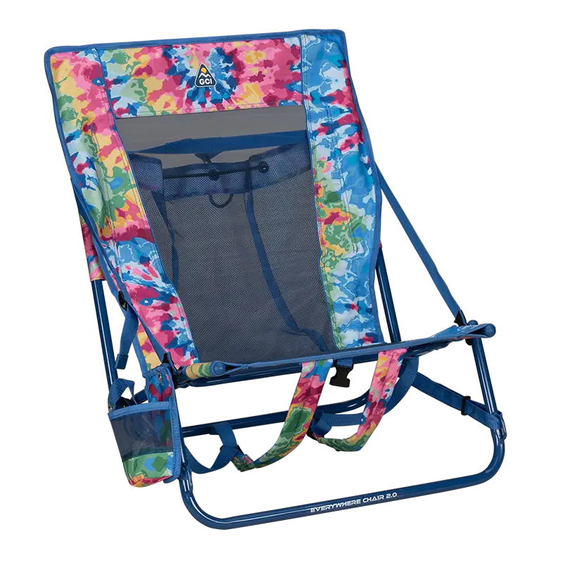 Rust-Resistant Aluminum Everywhere Chair 2 - Choice 656 - Rust-Resistant Aluminum Sand-Friendly Lounge Chair - Tie Dye